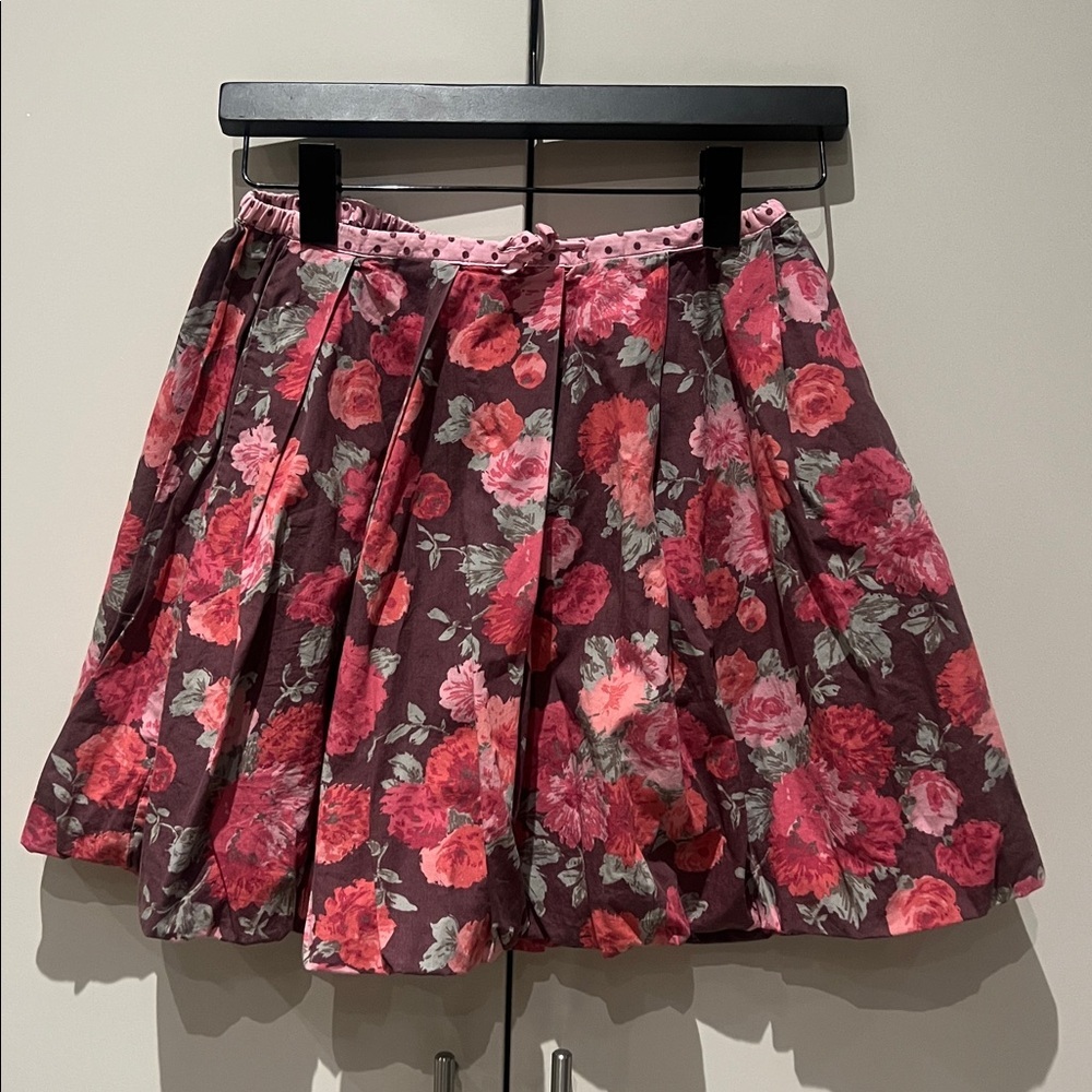 Mini Boden Floral Skirt Size 9-10